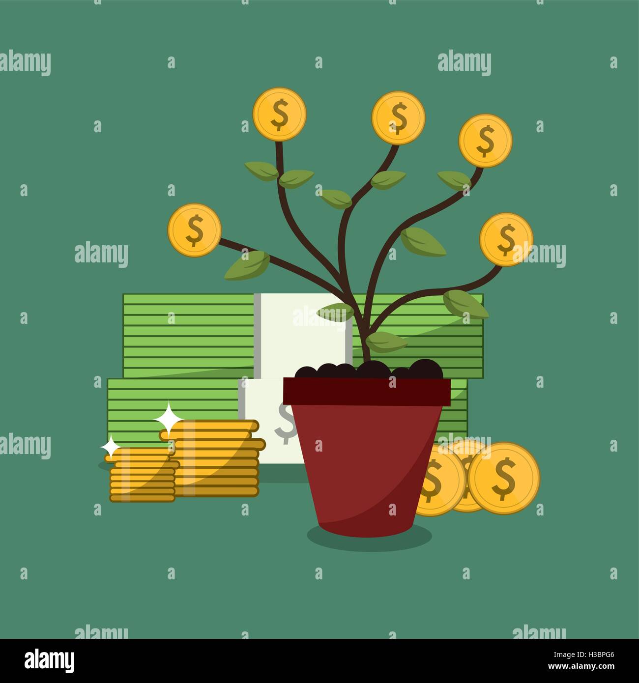 economy and money related icons image Stock Vector Image & Art - Alamy