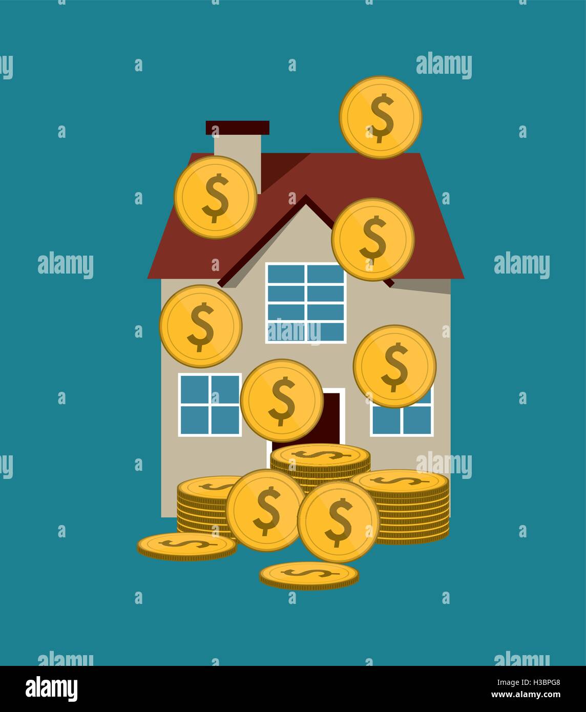 economy and money related icons image Stock Vector Image & Art - Alamy