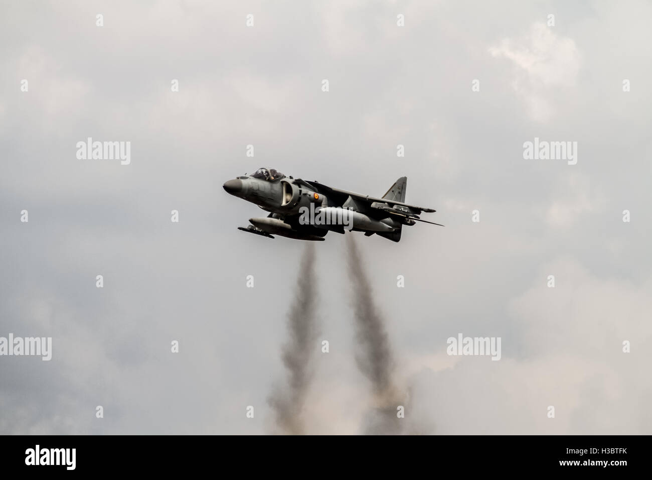 A Harrier Jump Jet Performs Vertical Take off At The Farnborough Air A Harrier Jump Jet Performs Vertical Take off At The Farnborough Air