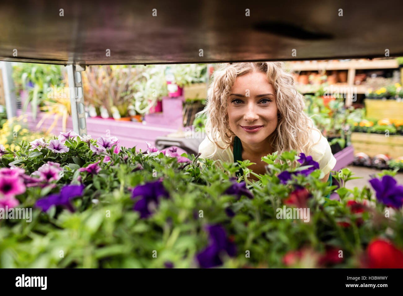 Female garden center worker hi-res stock photography and images - Alamy