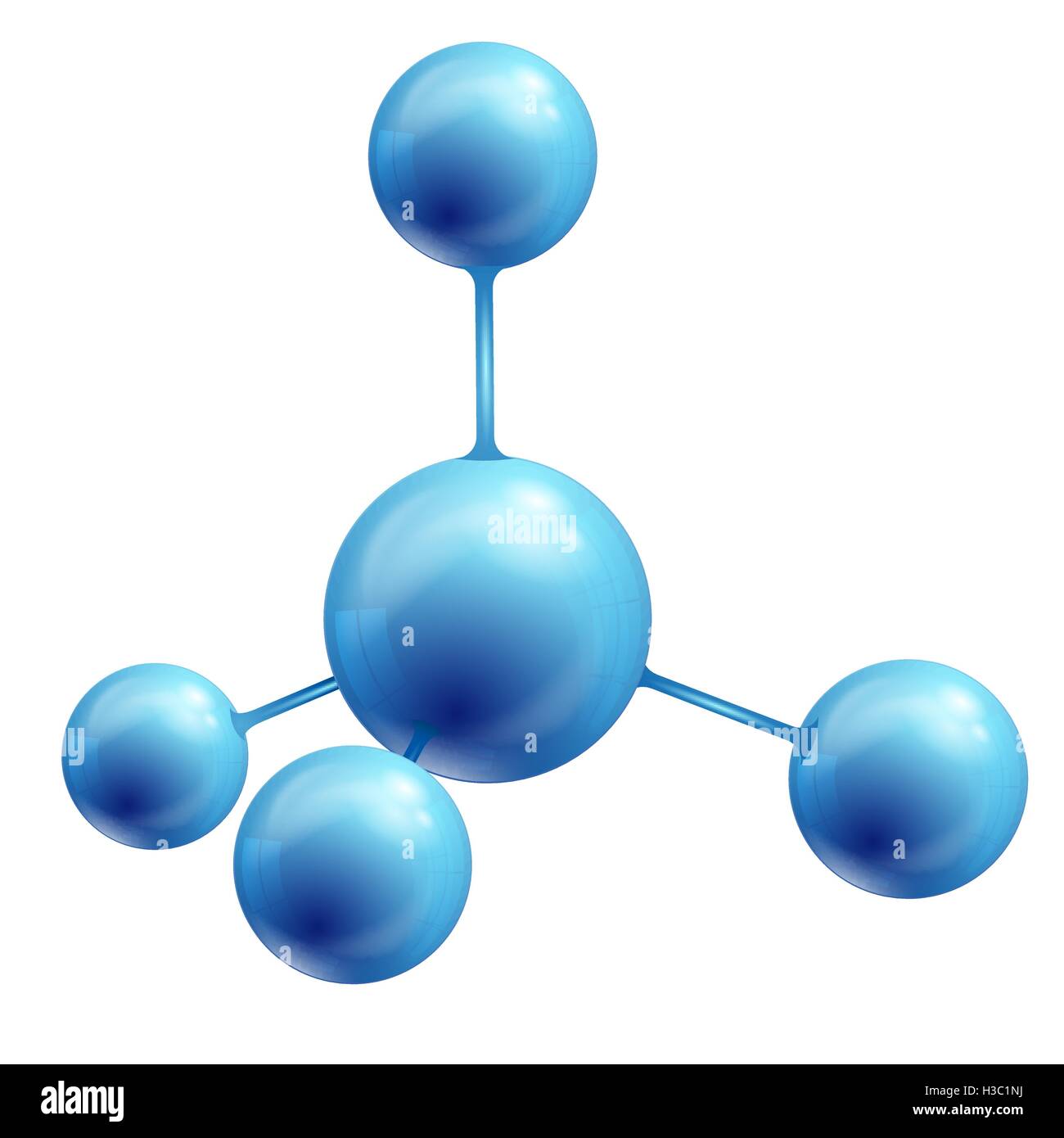 molecule over blue background Stock Vector Image & Art - Alamy