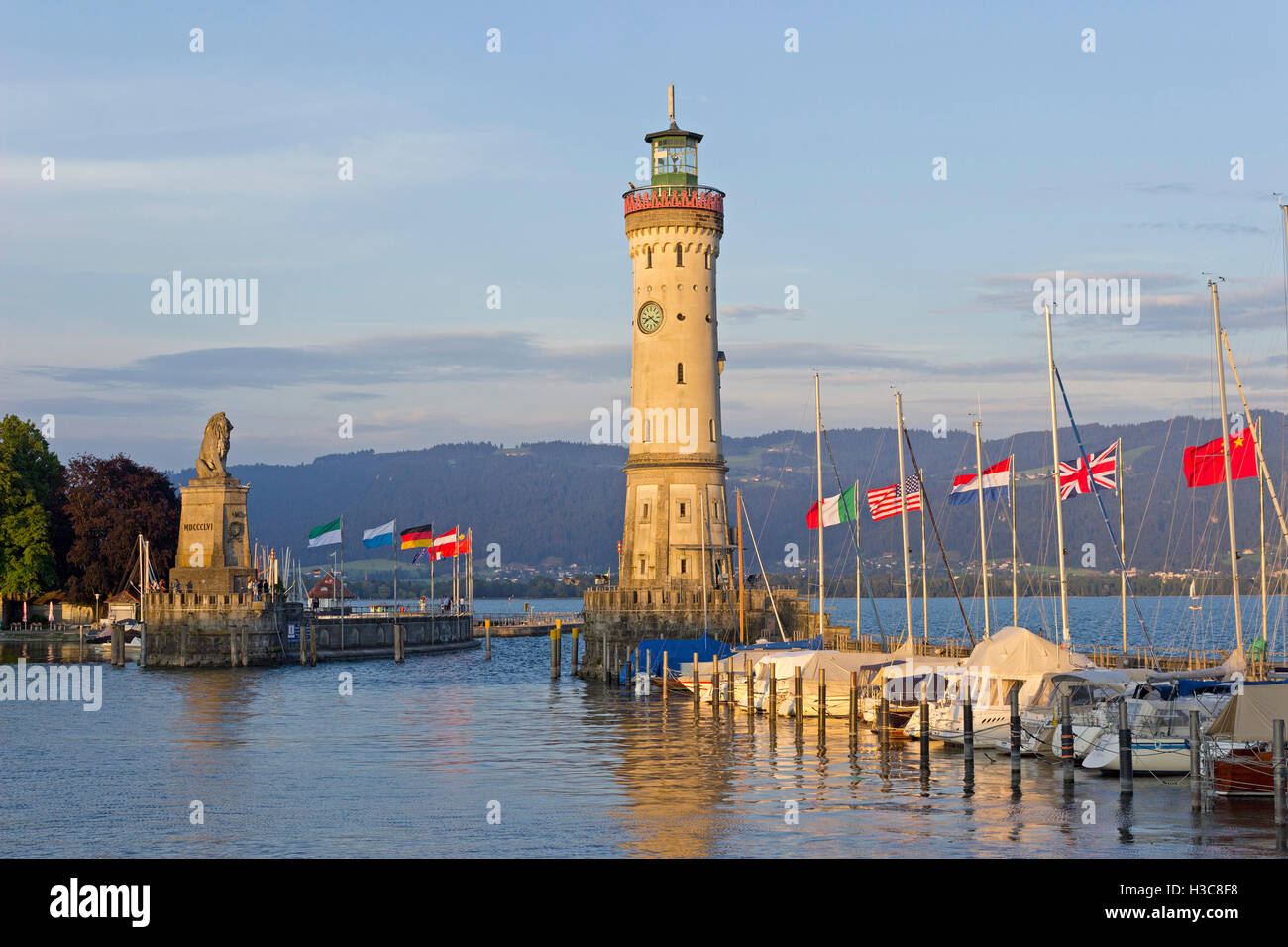 harbour, Lindau, Lake Constance, Bavaria, Germany Stock Photo Alamy