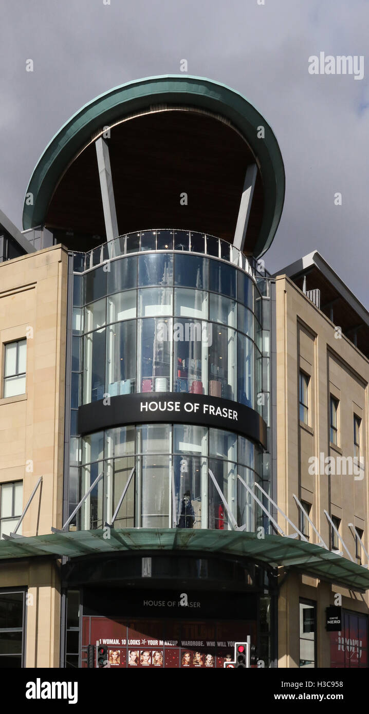 The House of Fraser Store in Belfast. The store forms part of the Victoria Square Shopping Complex. Stock Photo