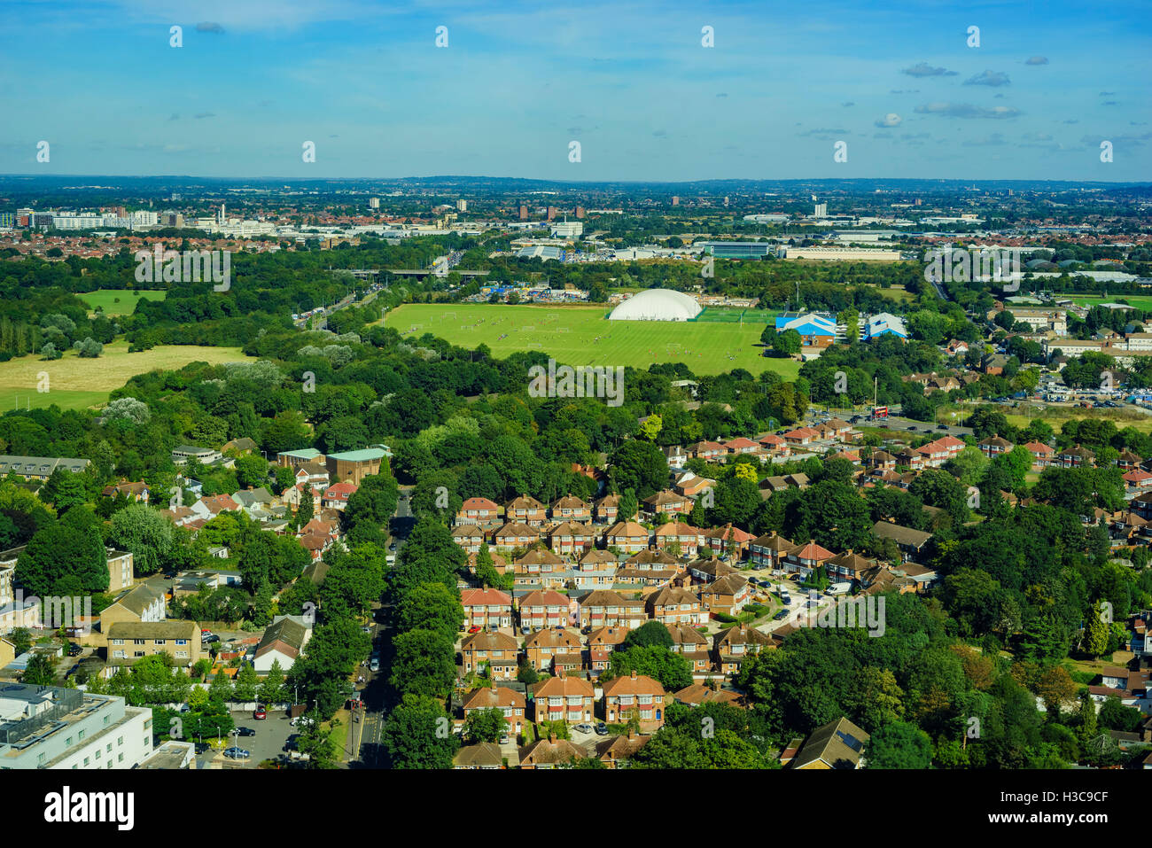 Aerial view of Heston, Norwood Green, North Hyde, Southall Green near