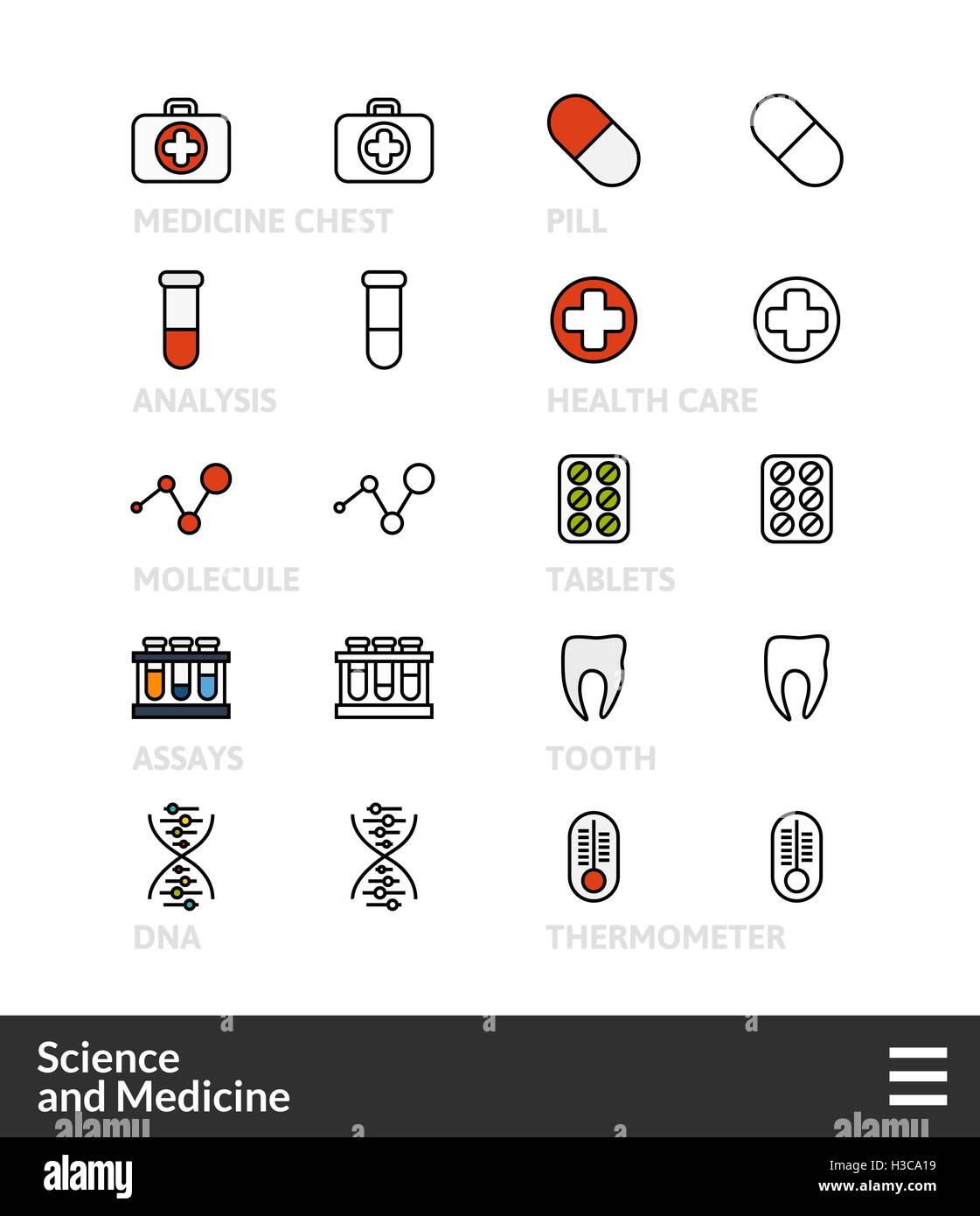 Blood test black line Stock Vector Images - Alamy