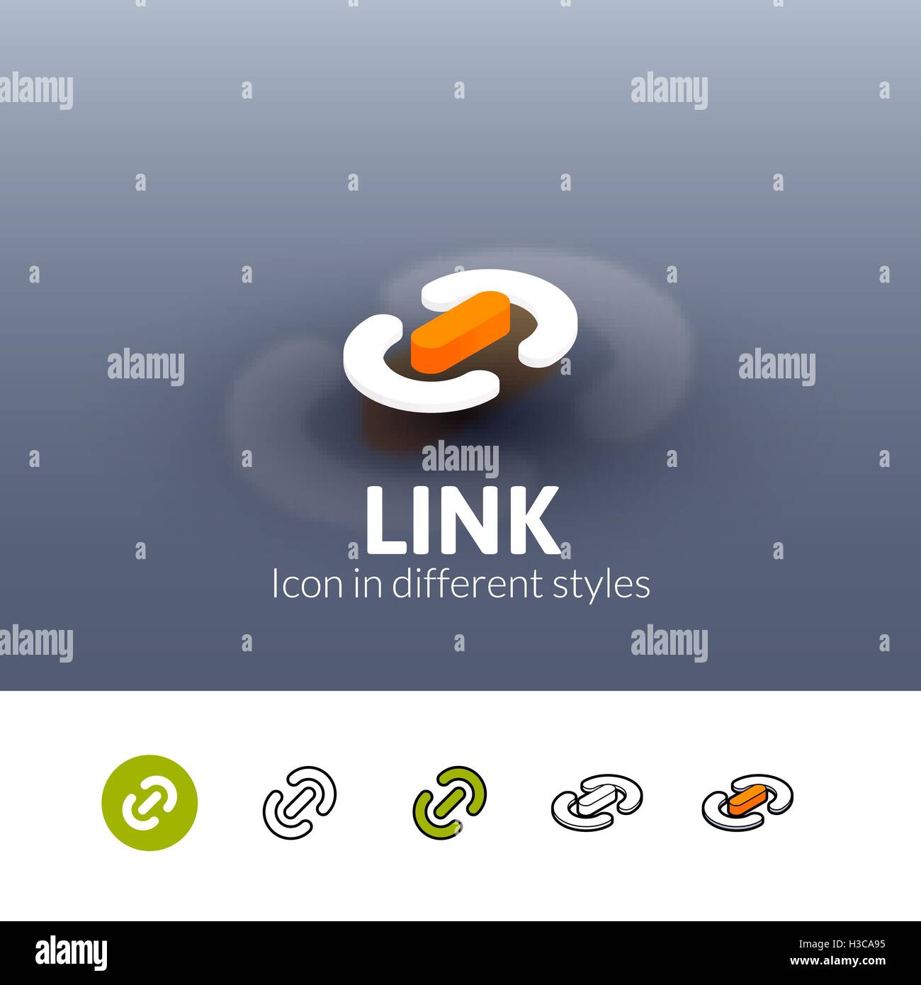 Link icon in different style Stock Vector Image & Art - Alamy