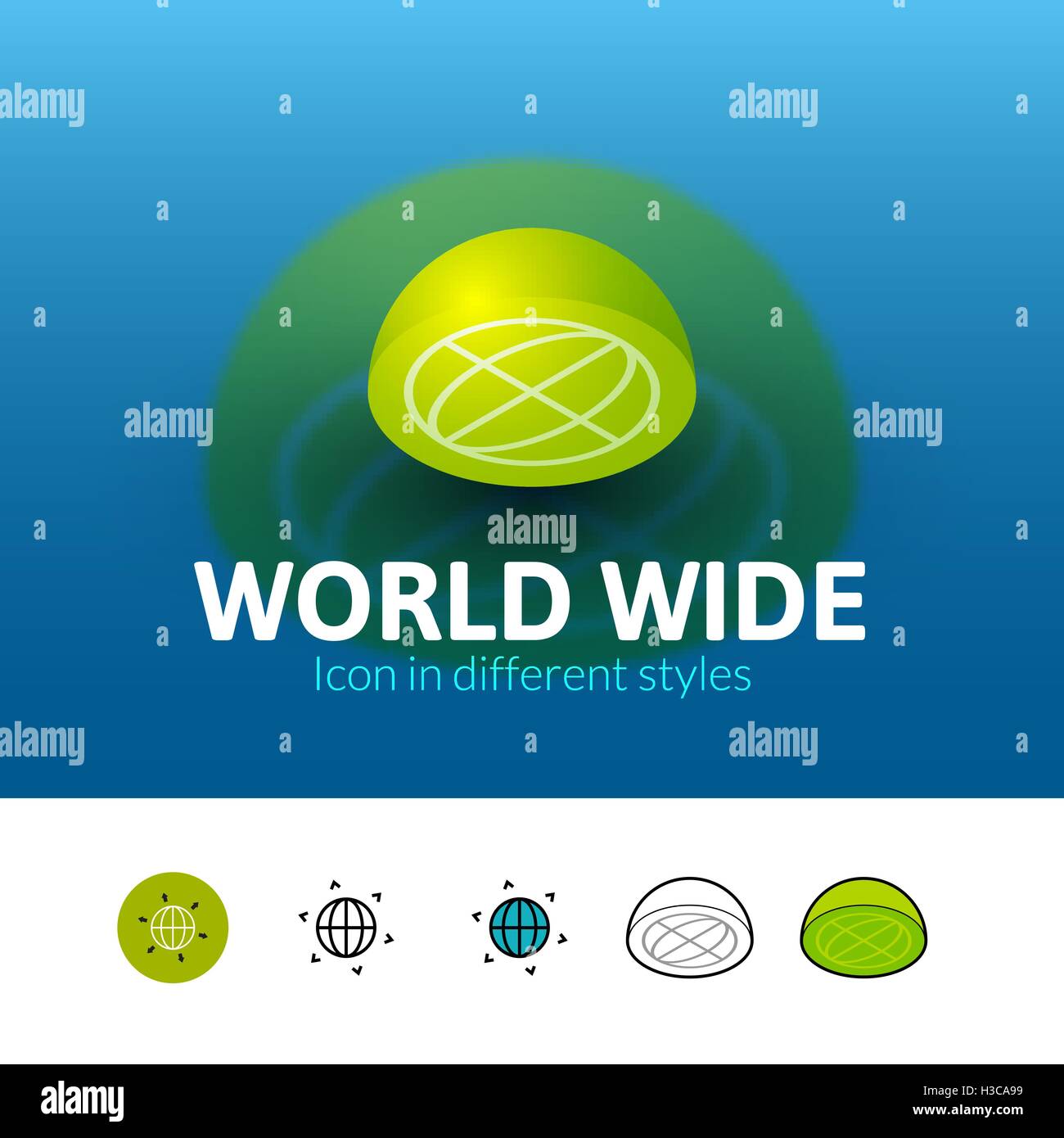 World wide icon in Stock Vector Images - Alamy