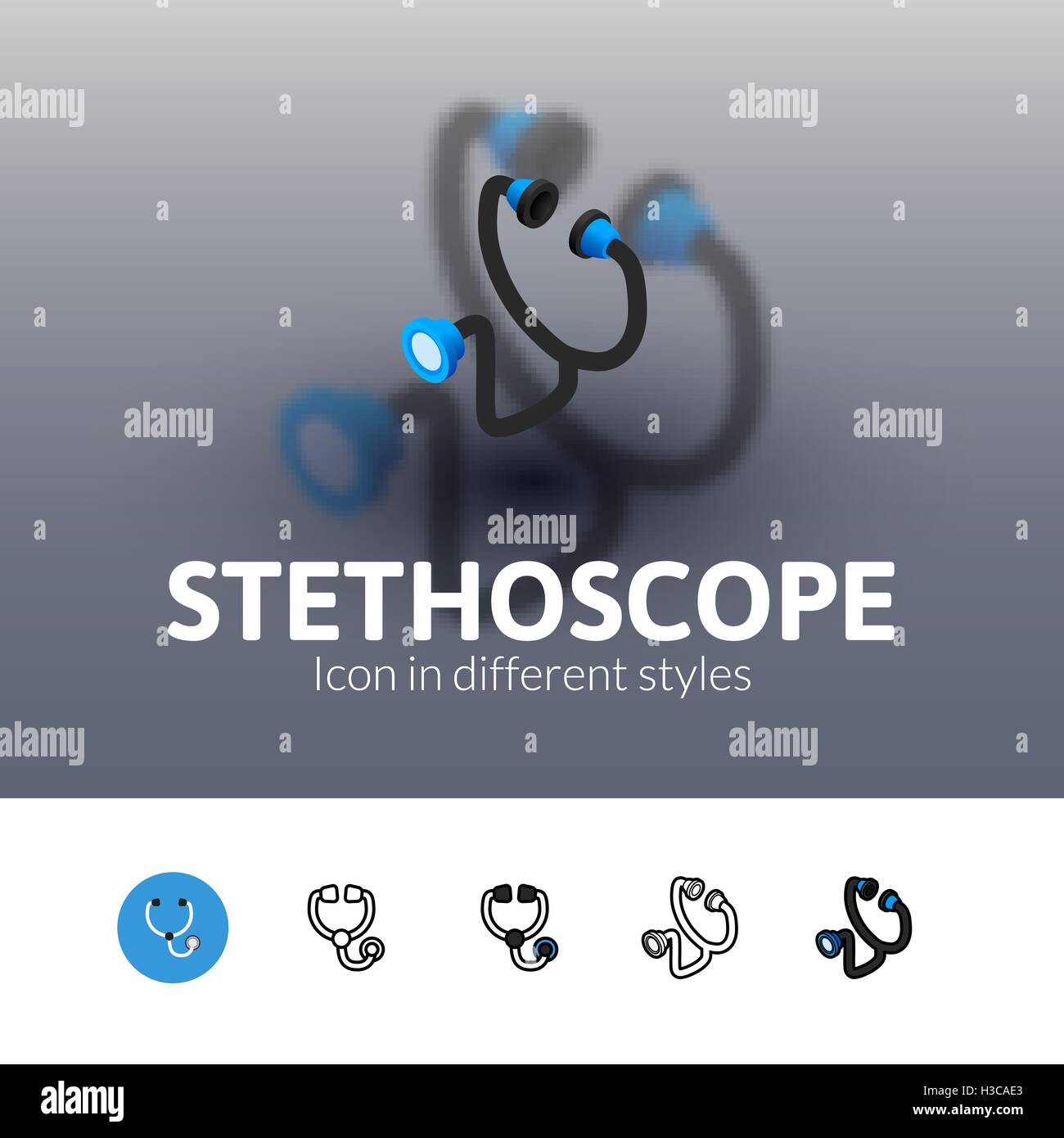 Stethoscope icon sign round symbol hi-res stock photography and images ...
