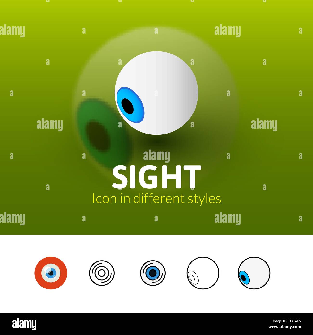 Sight icon in different style Stock Vector Image & Art - Alamy
