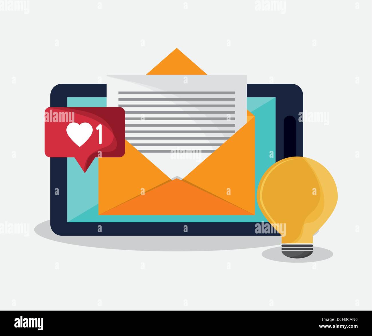 digital messaging related icons image Stock Vector Image & Art - Alamy