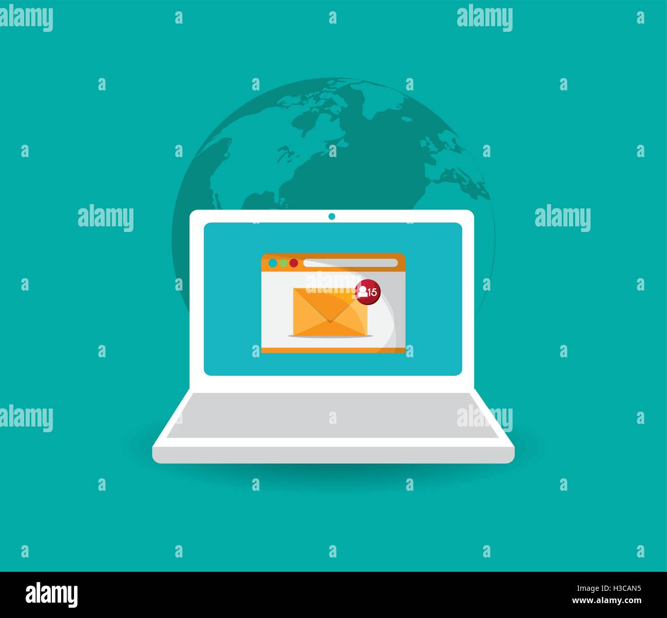 digital messaging related icons image Stock Vector Image & Art - Alamy