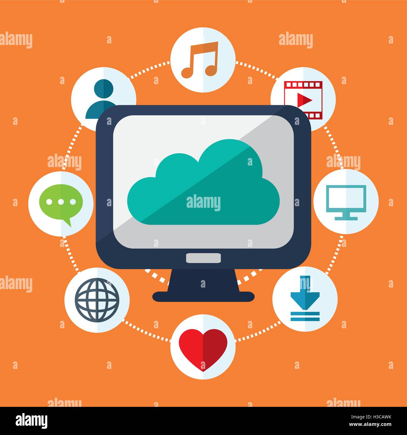 socia media related icons image Stock Vector Image & Art - Alamy
