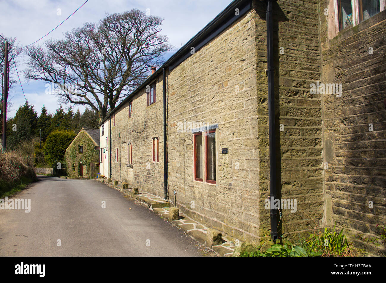 Farm buildings adjacent to Edge Lane, Entwistle. Entwistle is a hamlet near Edgworth, Lancashire