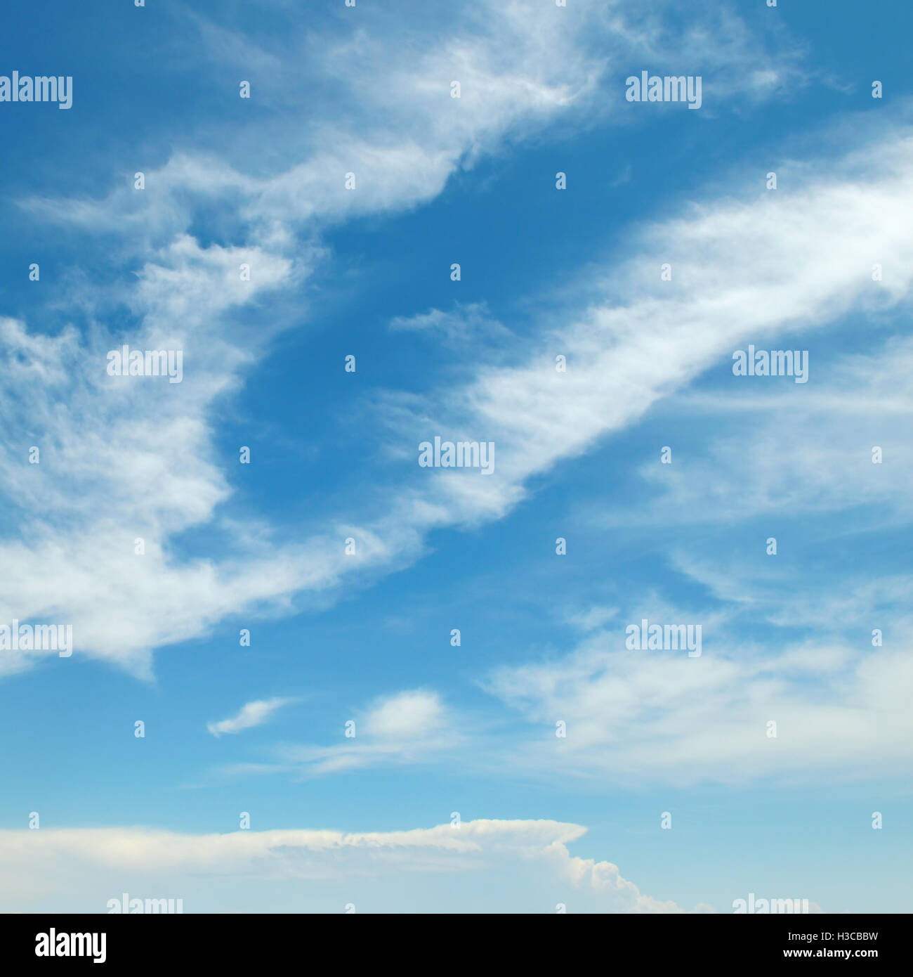 white clouds against the blue sky Stock Photo - Alamy