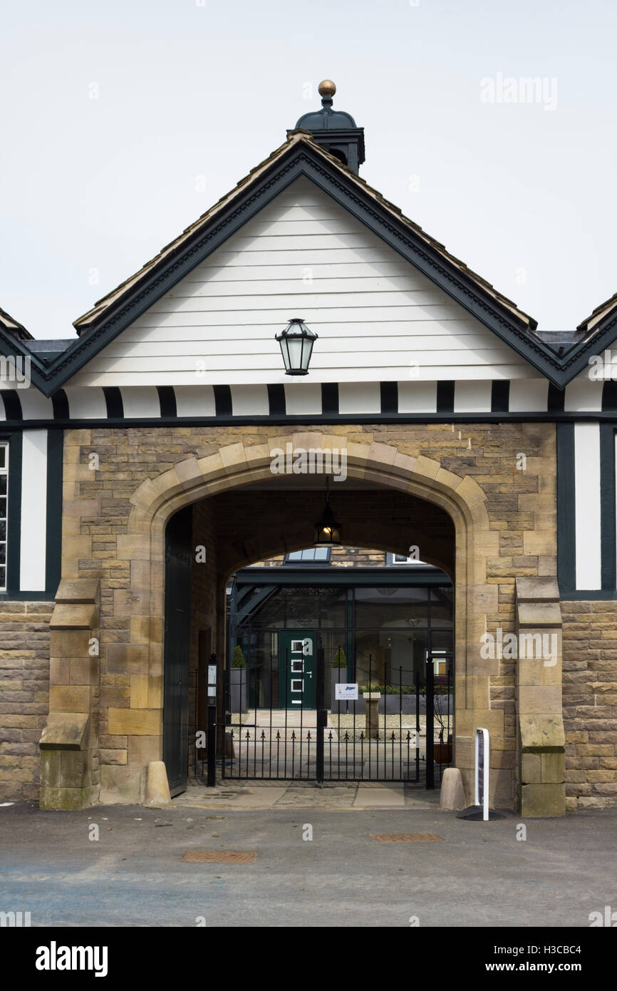 Former main entrance to Smithills coaching house, Bolton, with the