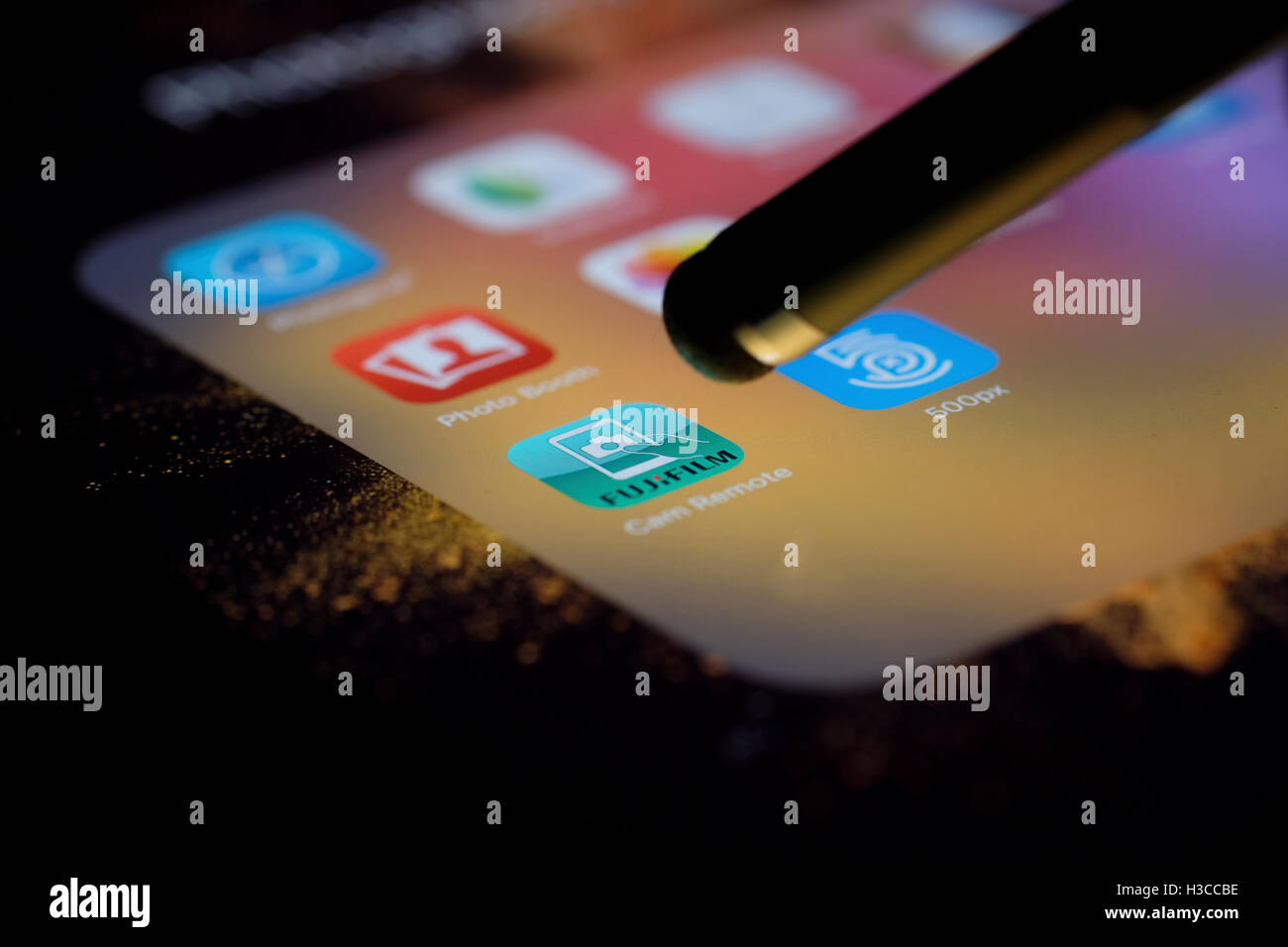 Photography Apps on the IPad Stock Photo