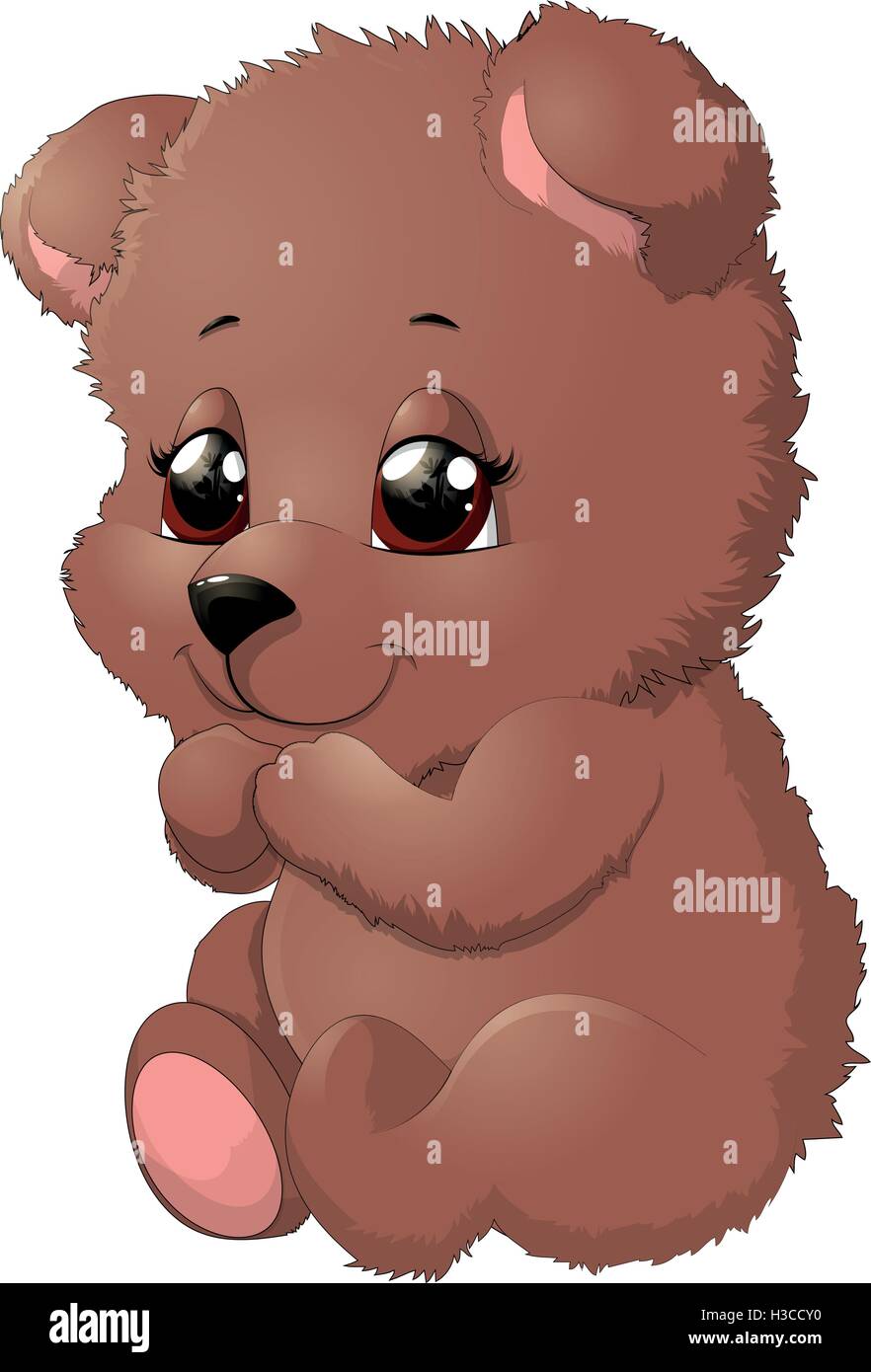 Cartoon waving teddy bear hi-res stock photography and images - Alamy