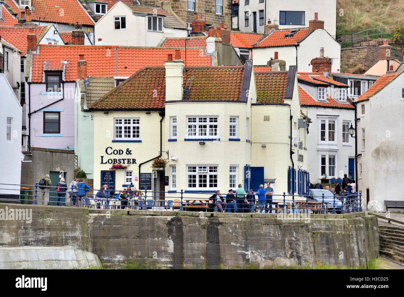 Cod and Lobster pub Stock Photo Alamy