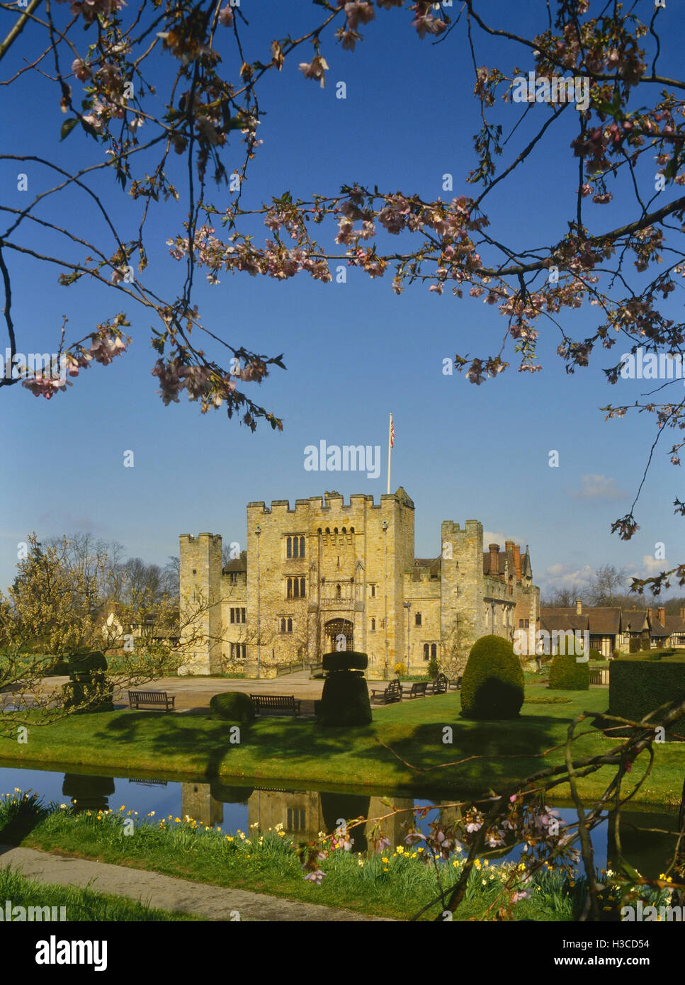 Springtime at Hever Castle, Kent, England, UK Stock Photo