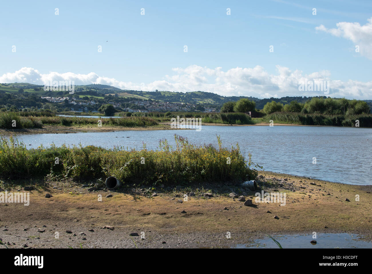 RSPB Bird Sanctuary at Conwy North Wales Stock Photo