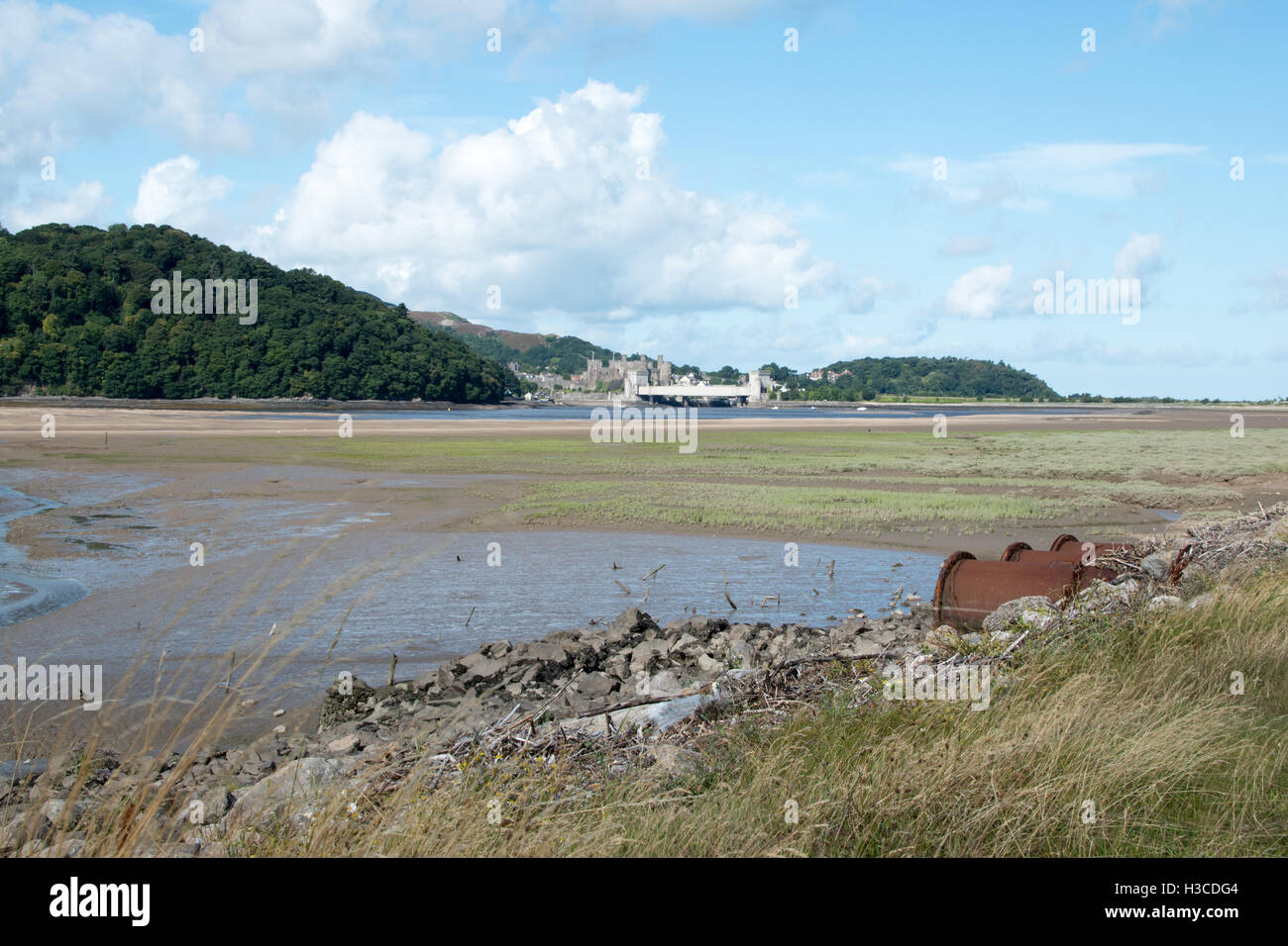 River Conwy at Conwy North Wales Stock Photo Alamy
