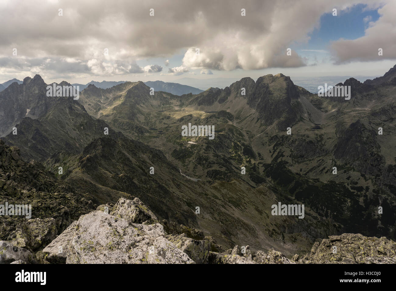Panorama mountain summer landscape. Tatry. Slovakia Stock Photo - Alamy