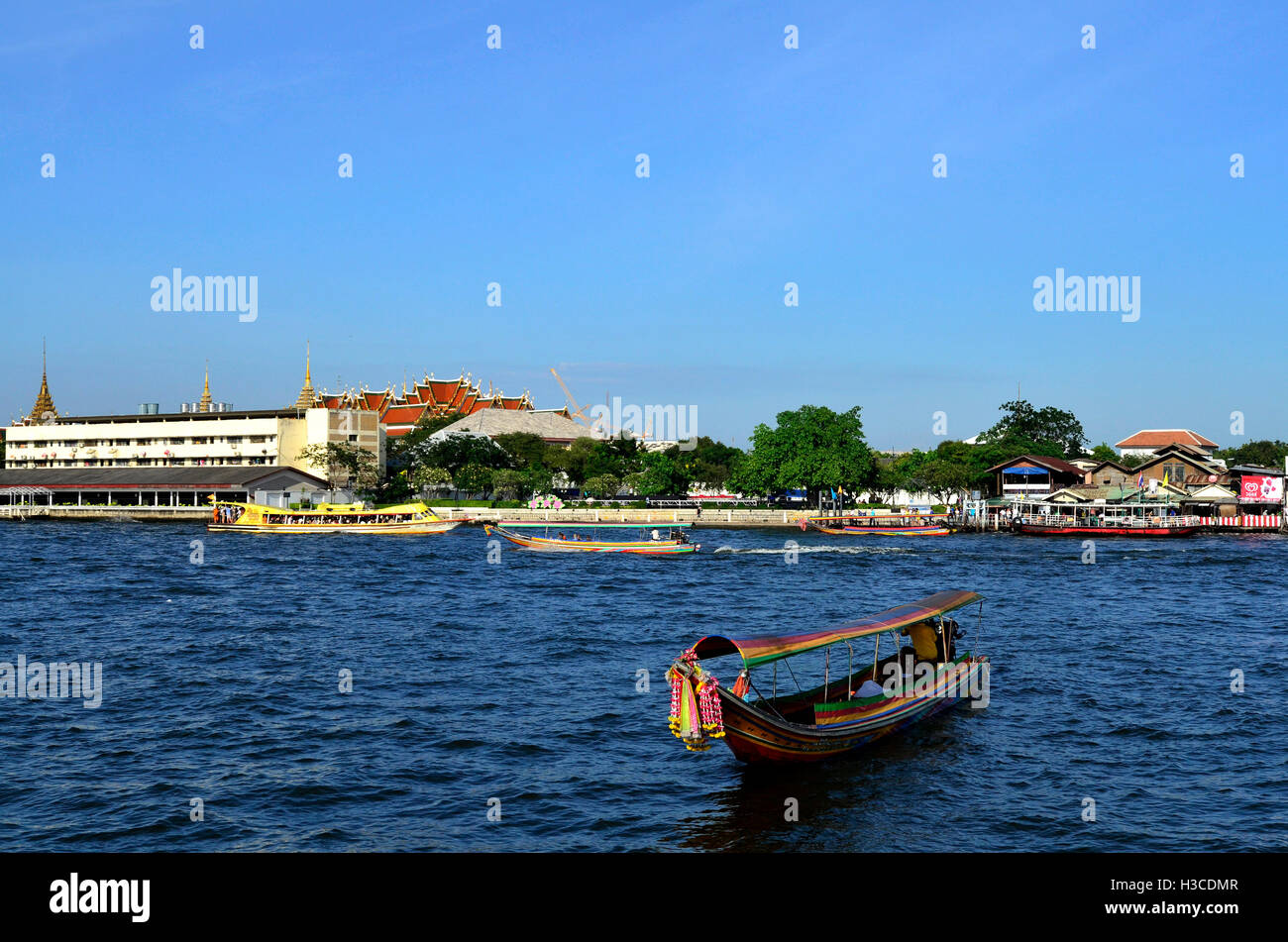 Chao Phraya River in bangkok, thailand Stock Photo