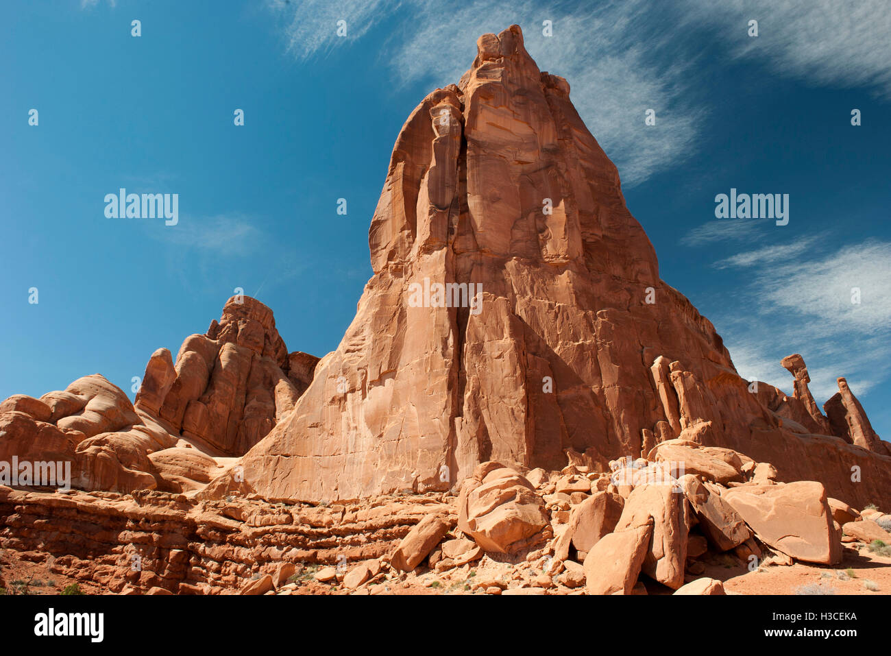 Rock formation in Arches National Park, Utah, USA Stock Photo