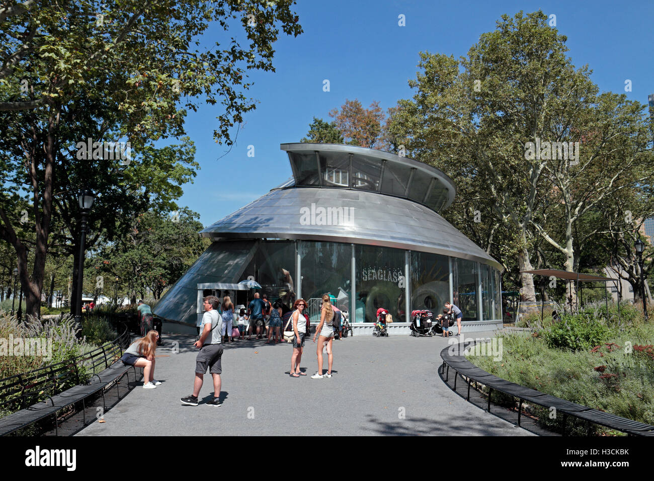 The SeaGlass Carousel, a fishthemed carousel, Battery Park, Manhattan