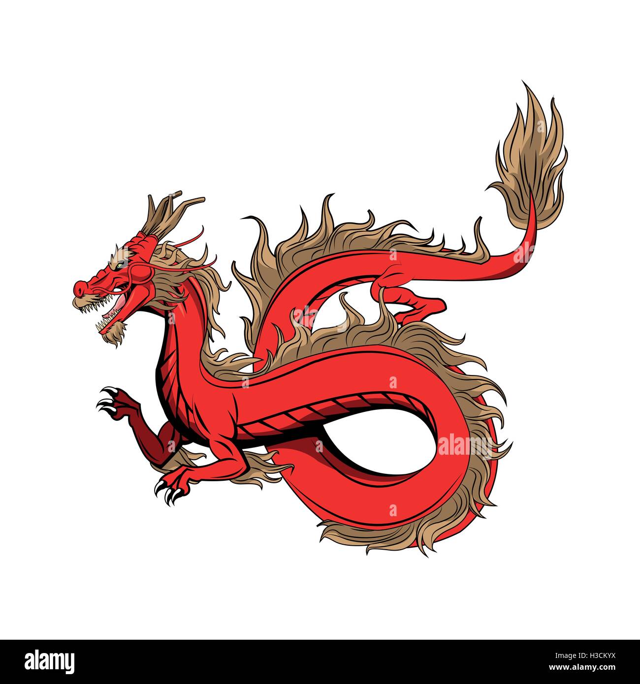 Dragon animal cartoon design Stock Vector Image & Art - Alamy