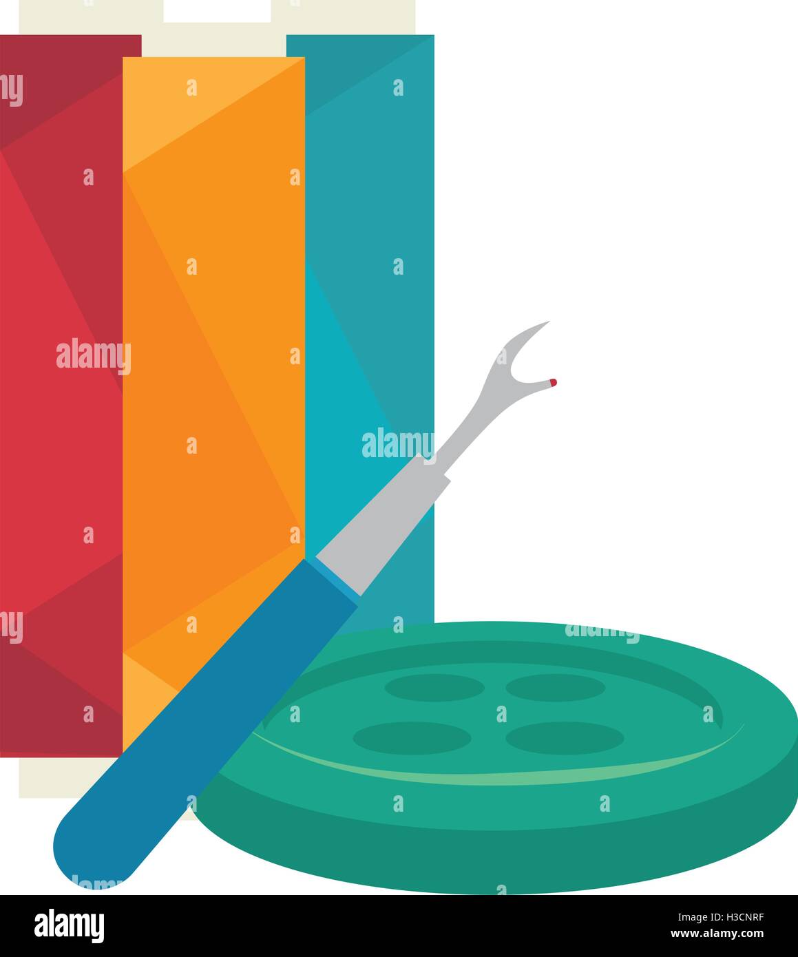 seam ripper and spool of thread Stock Vector Image & Art - Alamy