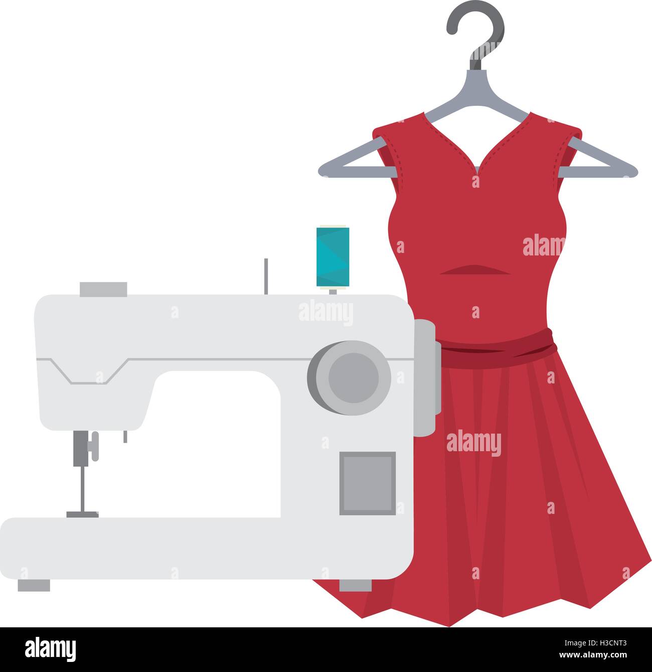 sewing machine design Stock Vector Image & Art Alamy