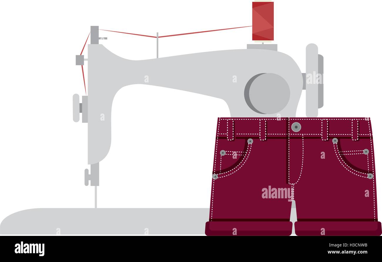 sewing machine design Stock Vector Image & Art Alamy