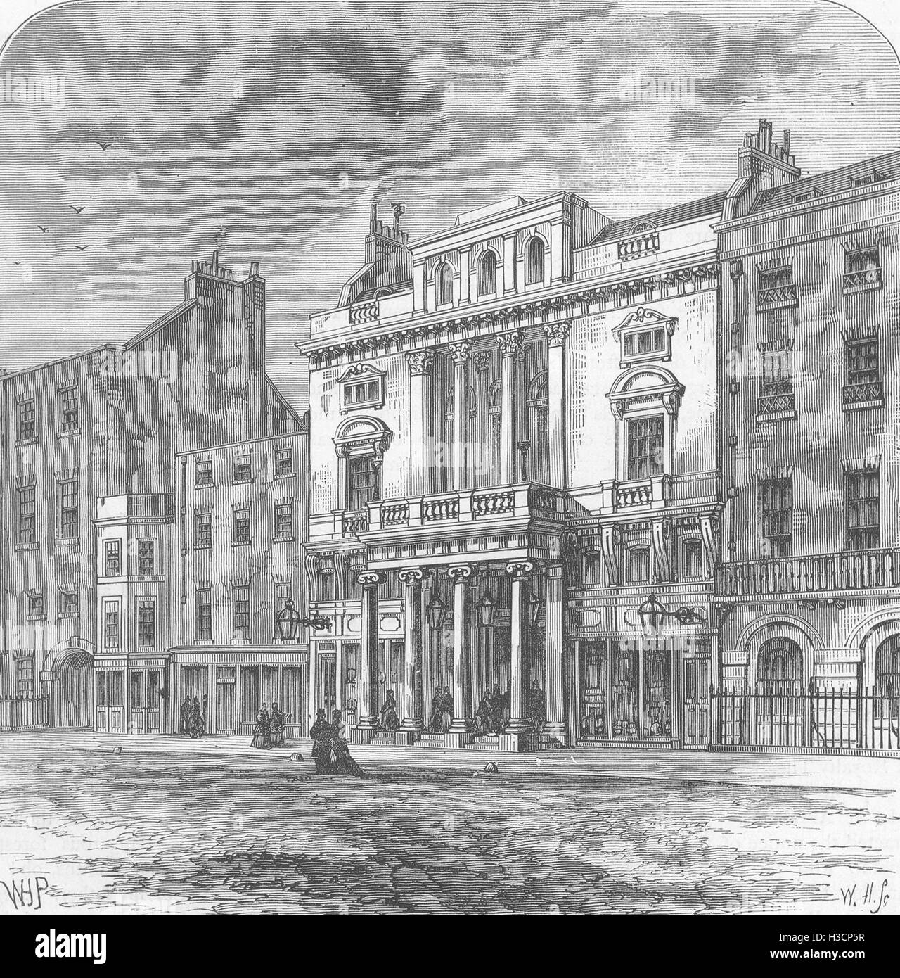 LONDON St Jamess Theatre c1880. 