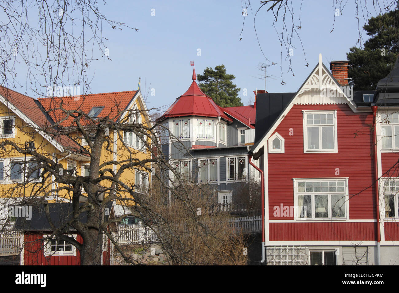 Houses around Stockholm Stock Photo Alamy