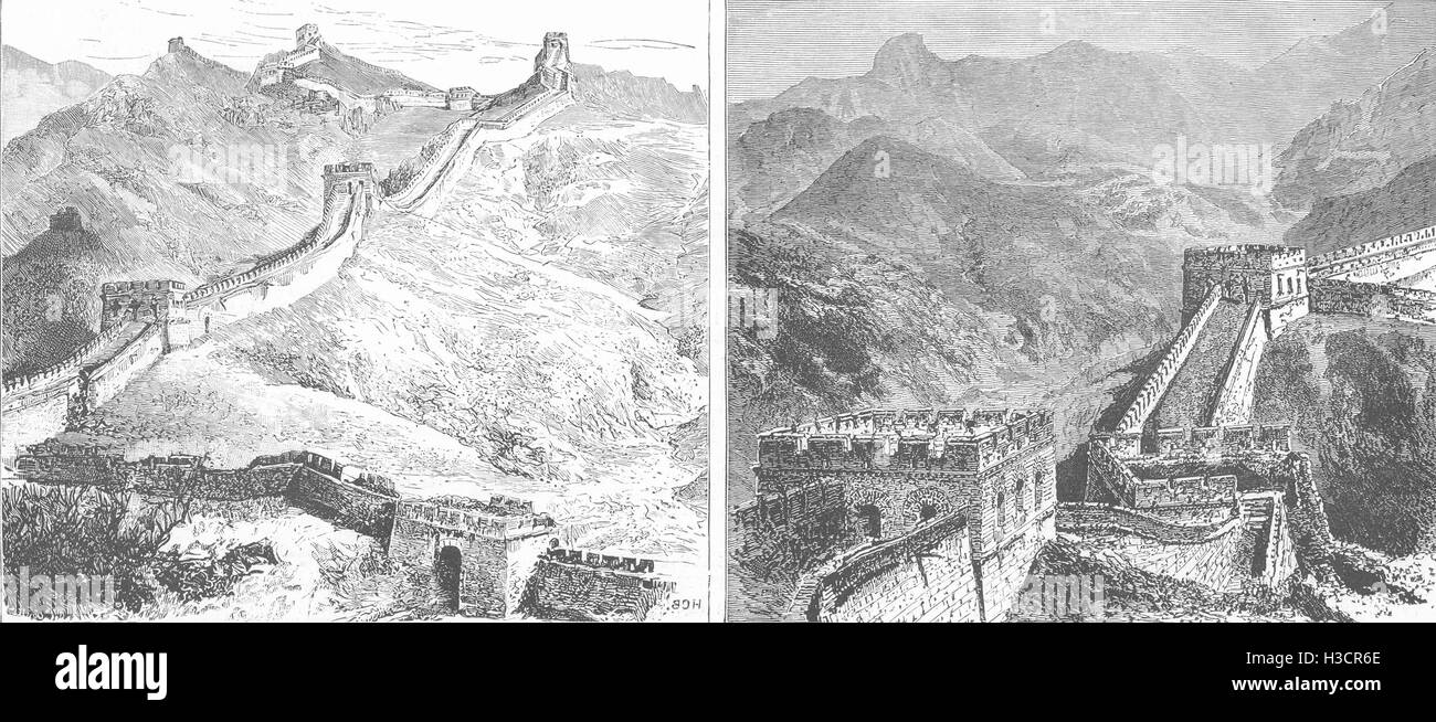 CHINA Is the Great Wall of China a Myth? 1887. The Illustrated London