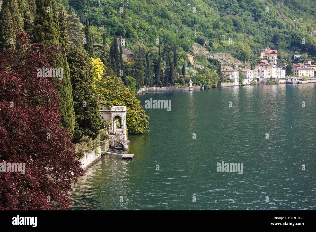 Cityscape of Varenna at Lake Como, Italy Stock Photo