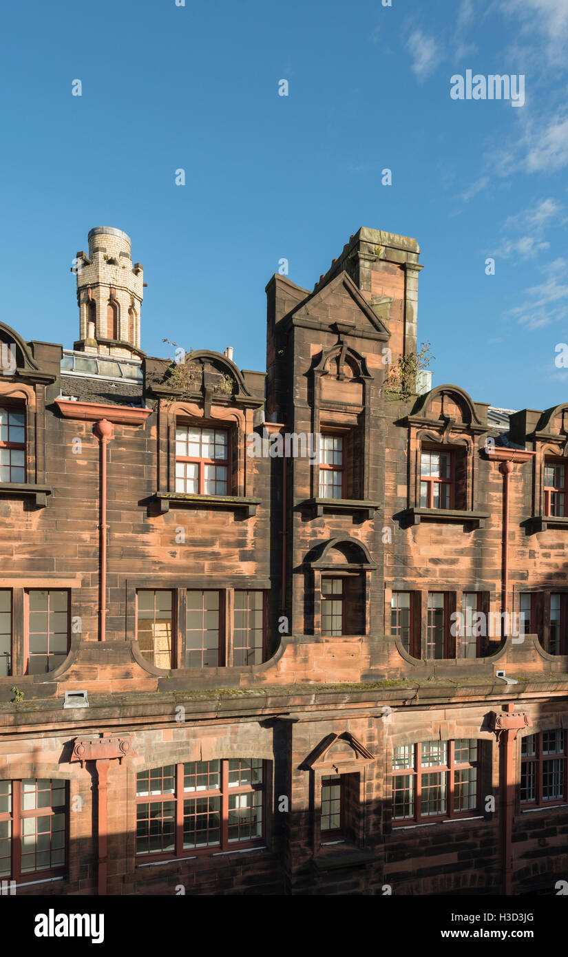 West facade,Glasgow Herald Building designed by Charles Rennie