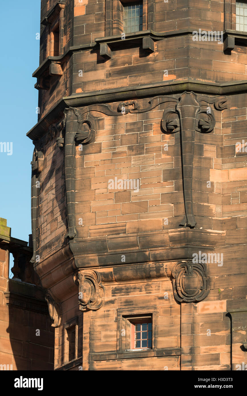 Design detail,Glasgow Herald Building designed by Charles Rennie Mackintosh, now The Lighthouse, Glasgow,Scotland,UK, Stock Photo