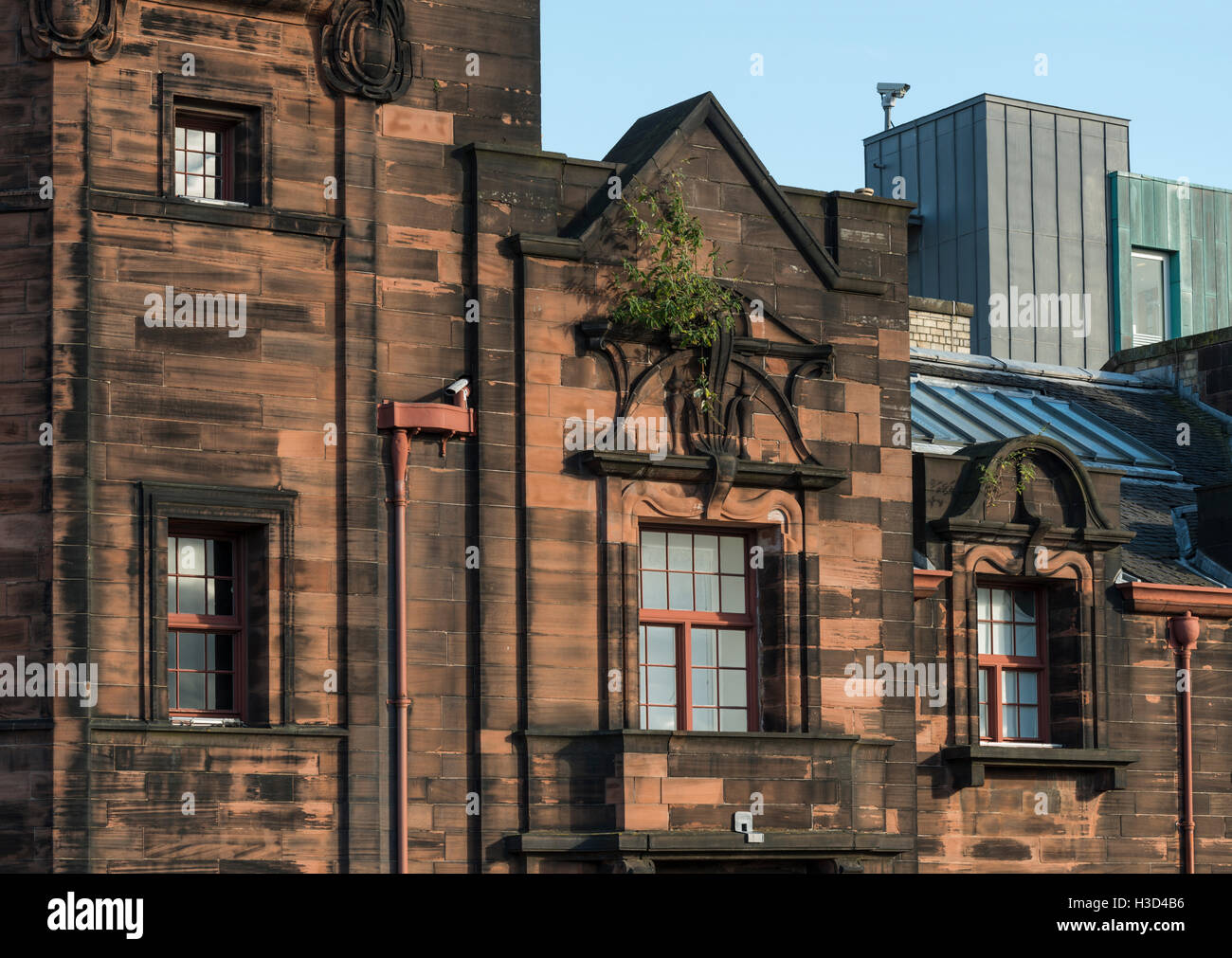 Window detail,Glasgow Herald Building designed by Charles Rennie Mackintosh, now The Lighthouse, Glasgow,Scotland,UK, Stock Photo