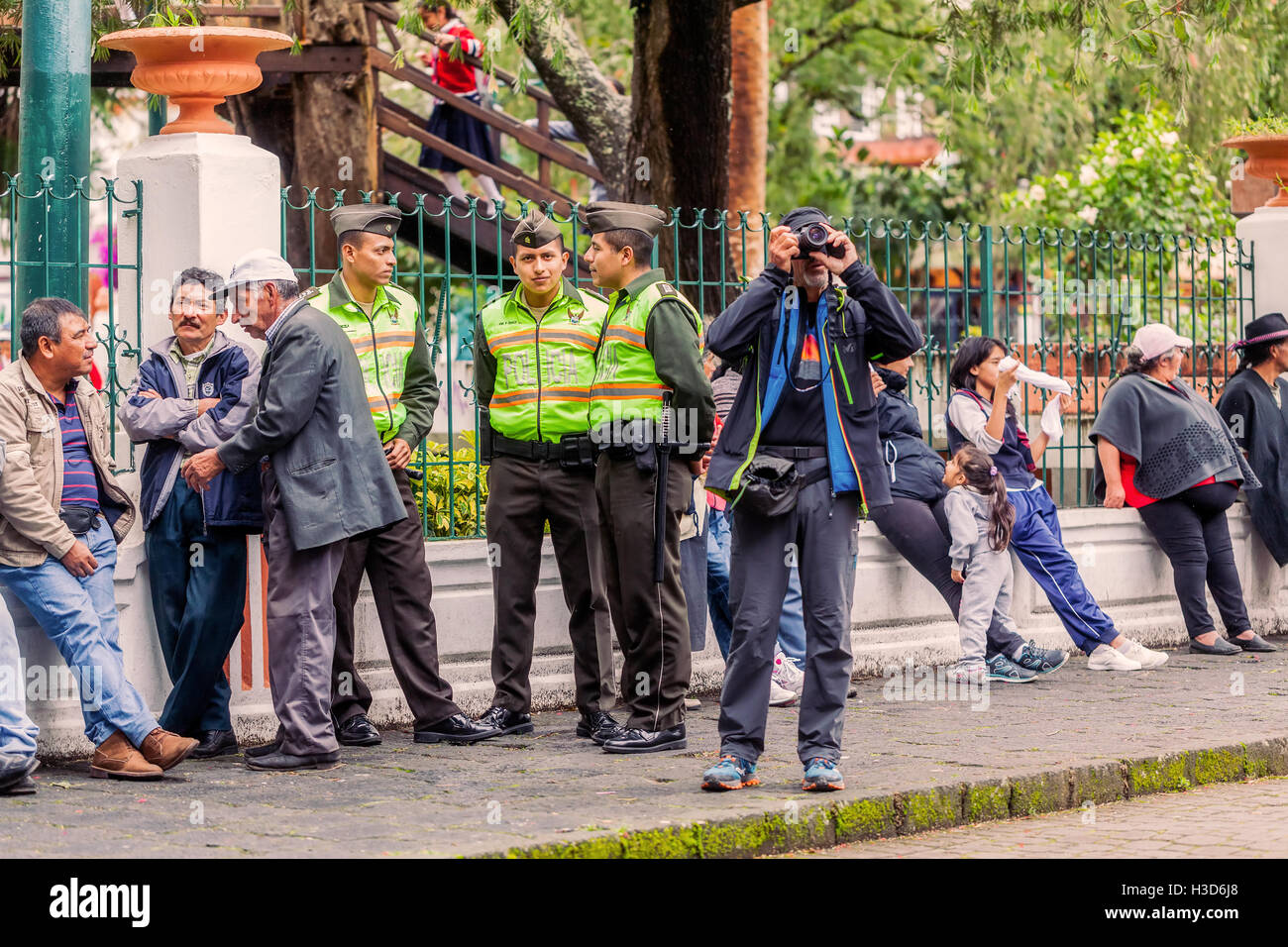 Banos De Agua Santa, Ecuador 23 June, 2016 Crowd Population Of Banos