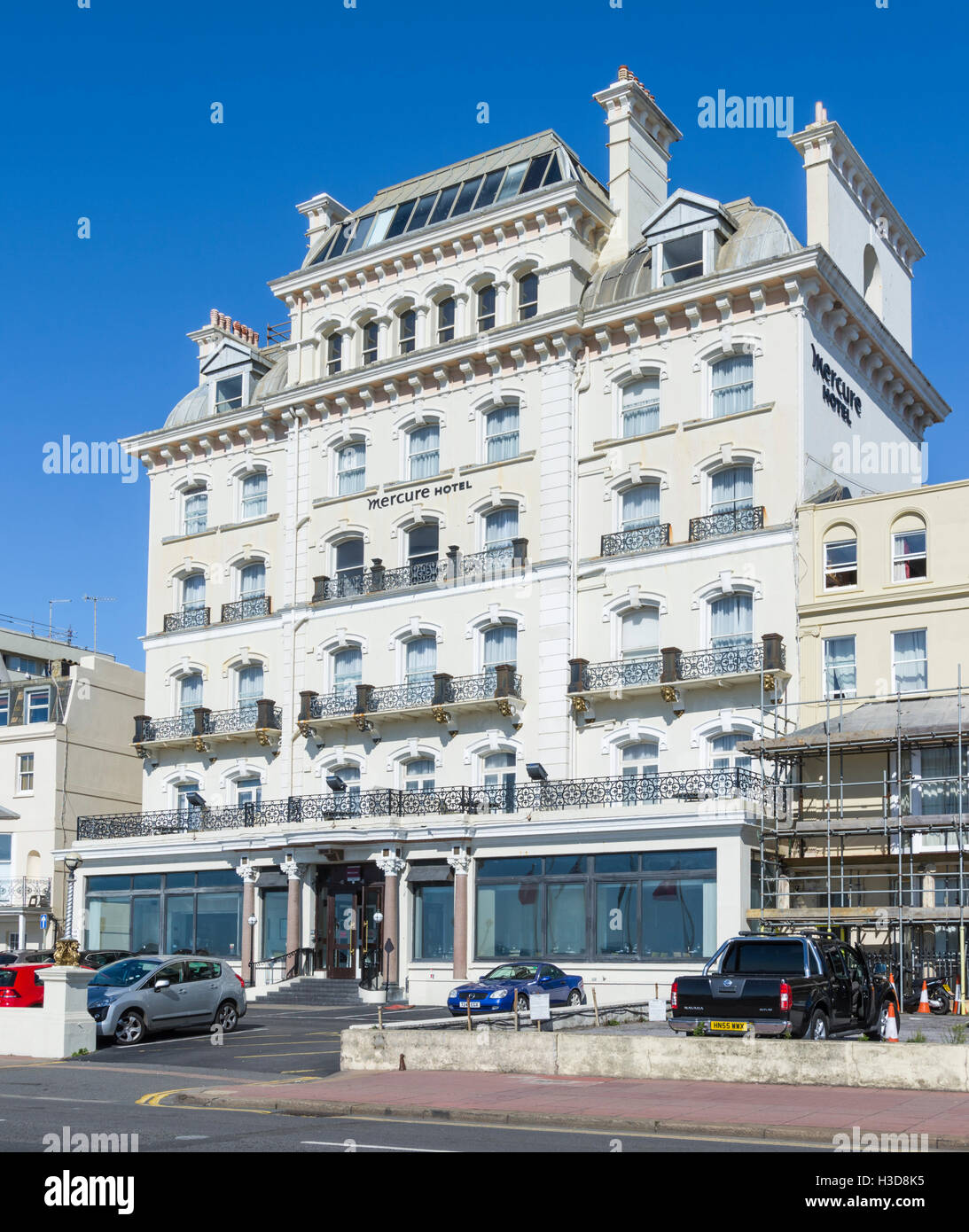 Mercure Hotel on the seafront in Brighton, East Sussex, England, UK. Stock Photo