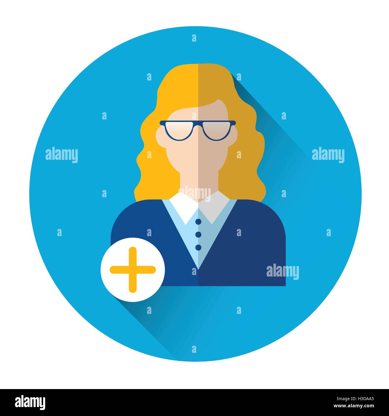 Profile Icon Female Avatar Business Woman Portrait Stock Vector Image ...
