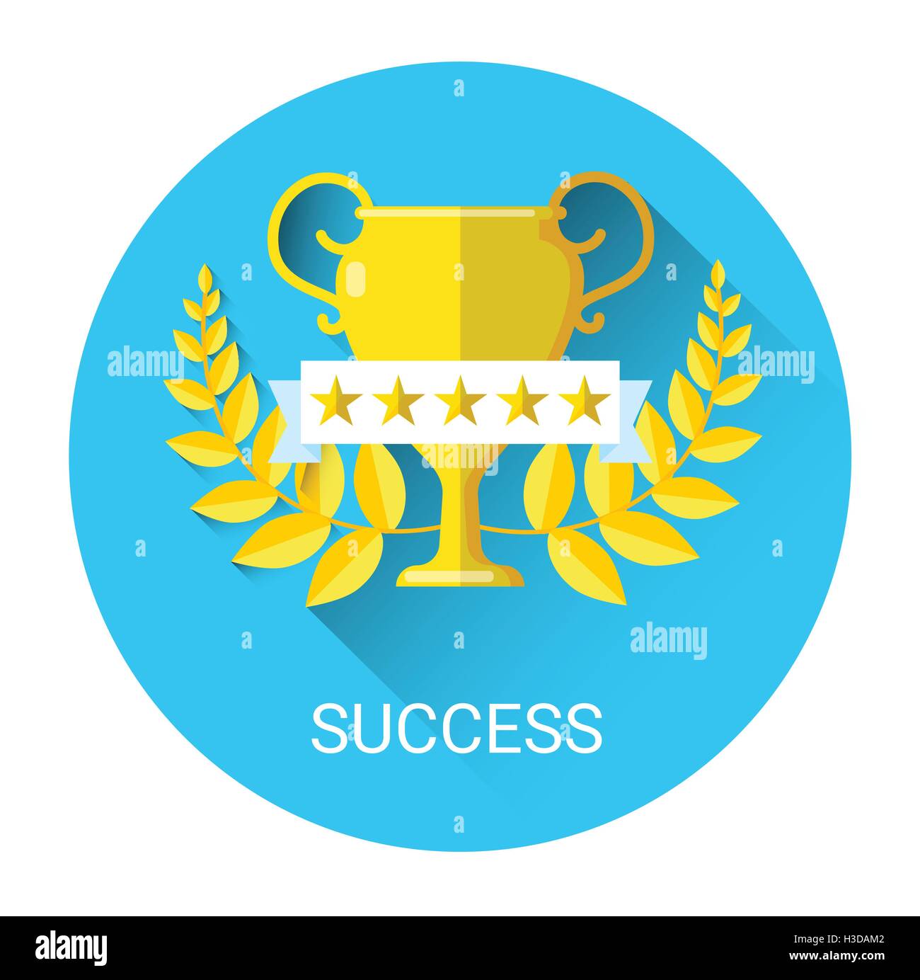 Golden Cup Top Award Success Business Icon Stock Vector Image & Art - Alamy