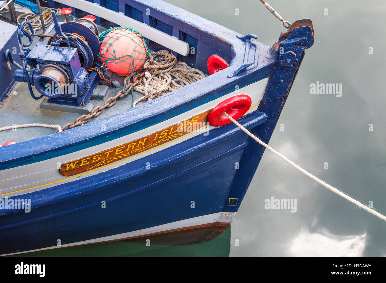 Bow of boat, MV Western Isles Stock Photo