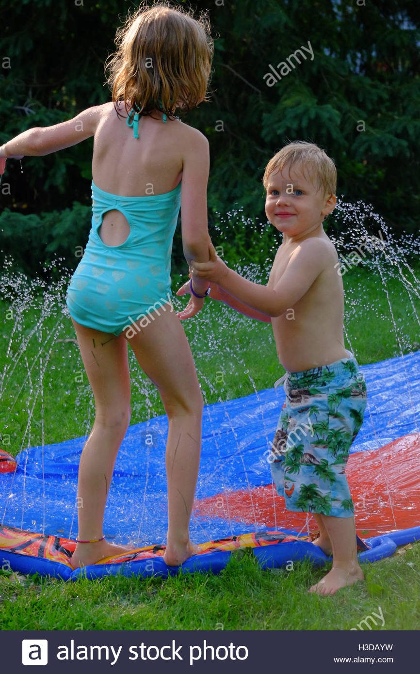 boys wearing girls swimsuit