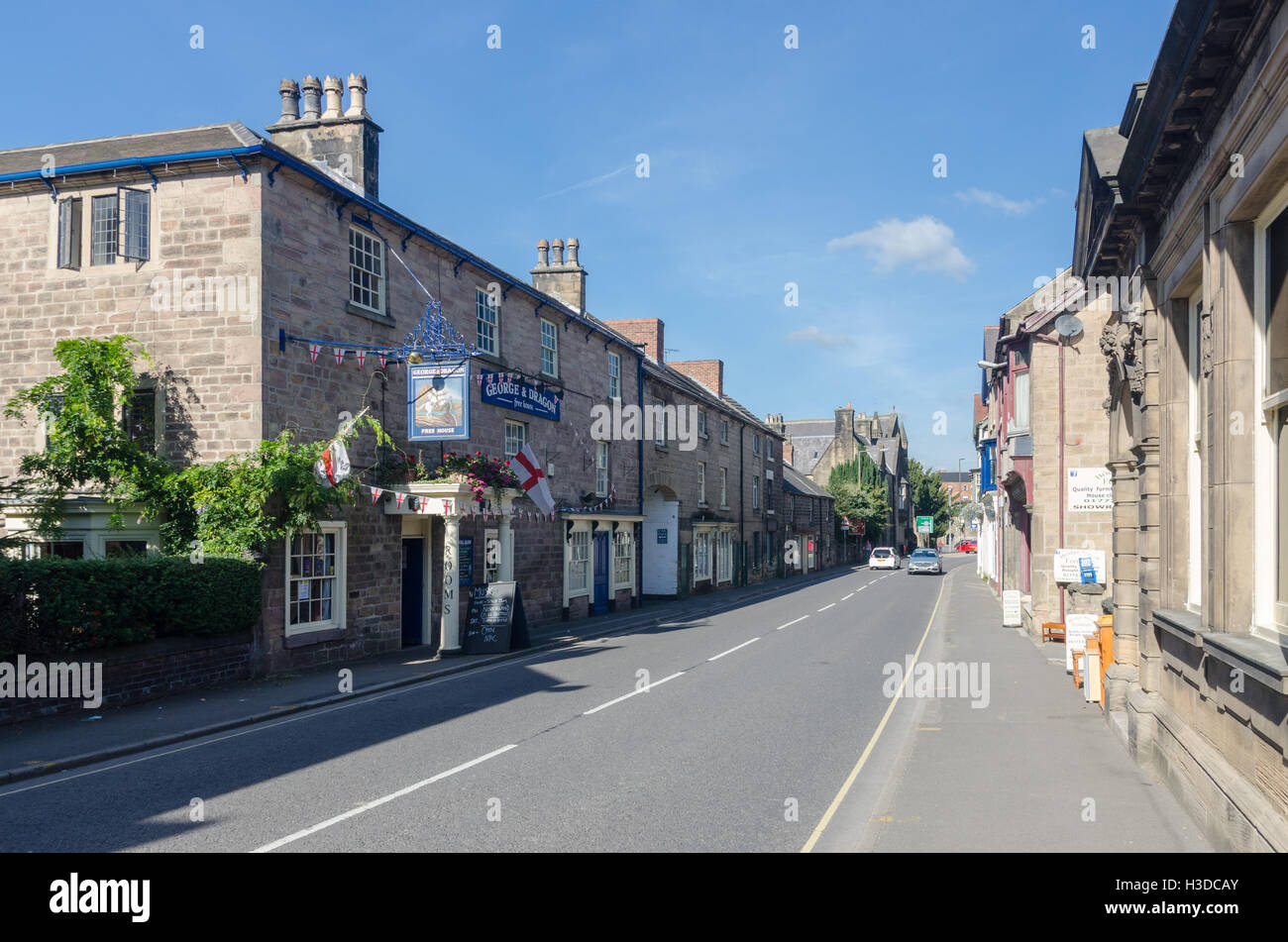 Bridge Street in Belper, Derbyshire Stock Photo Alamy