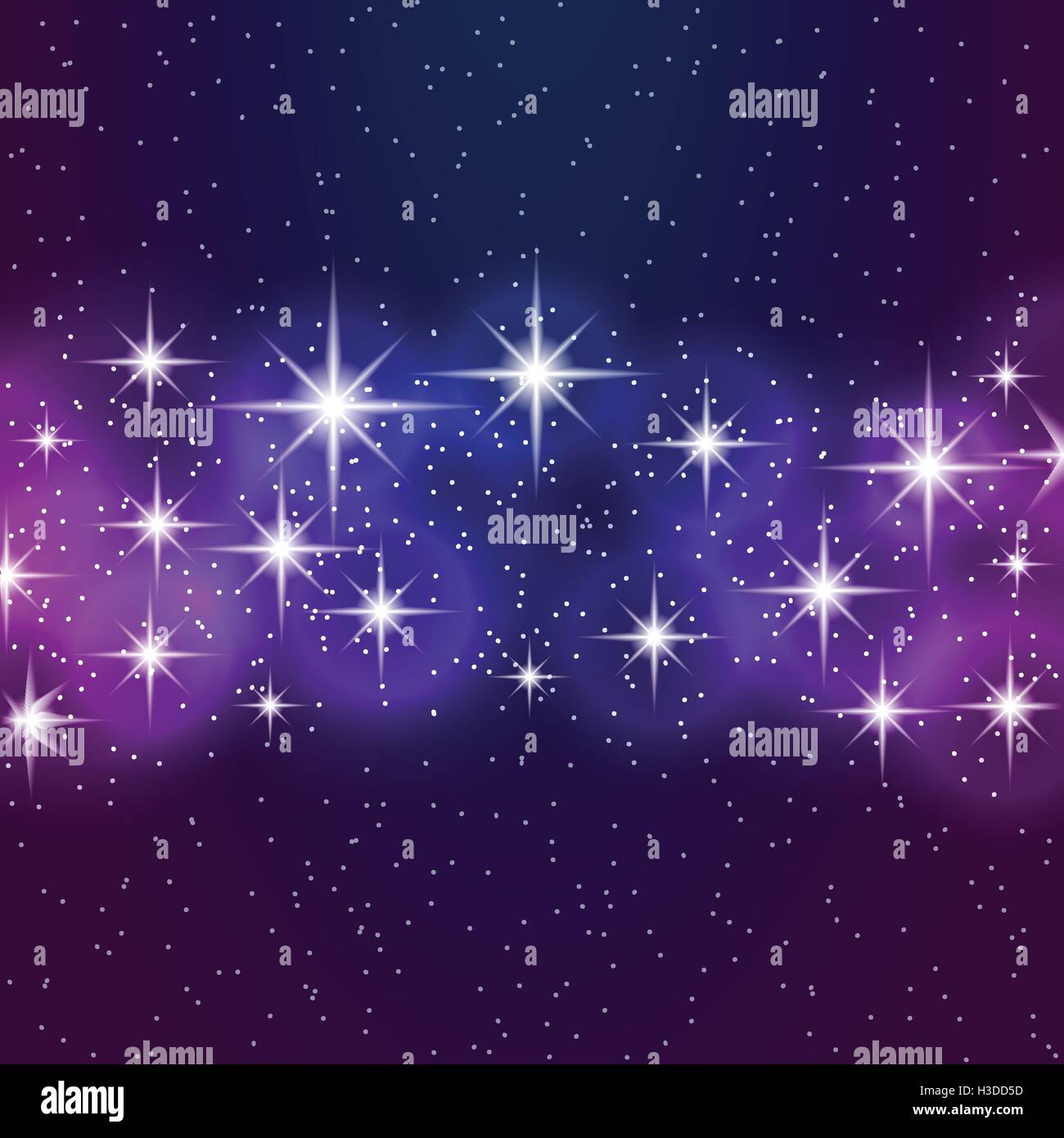 Abstract blue background with shining stars Stock Vector Image & Art ...