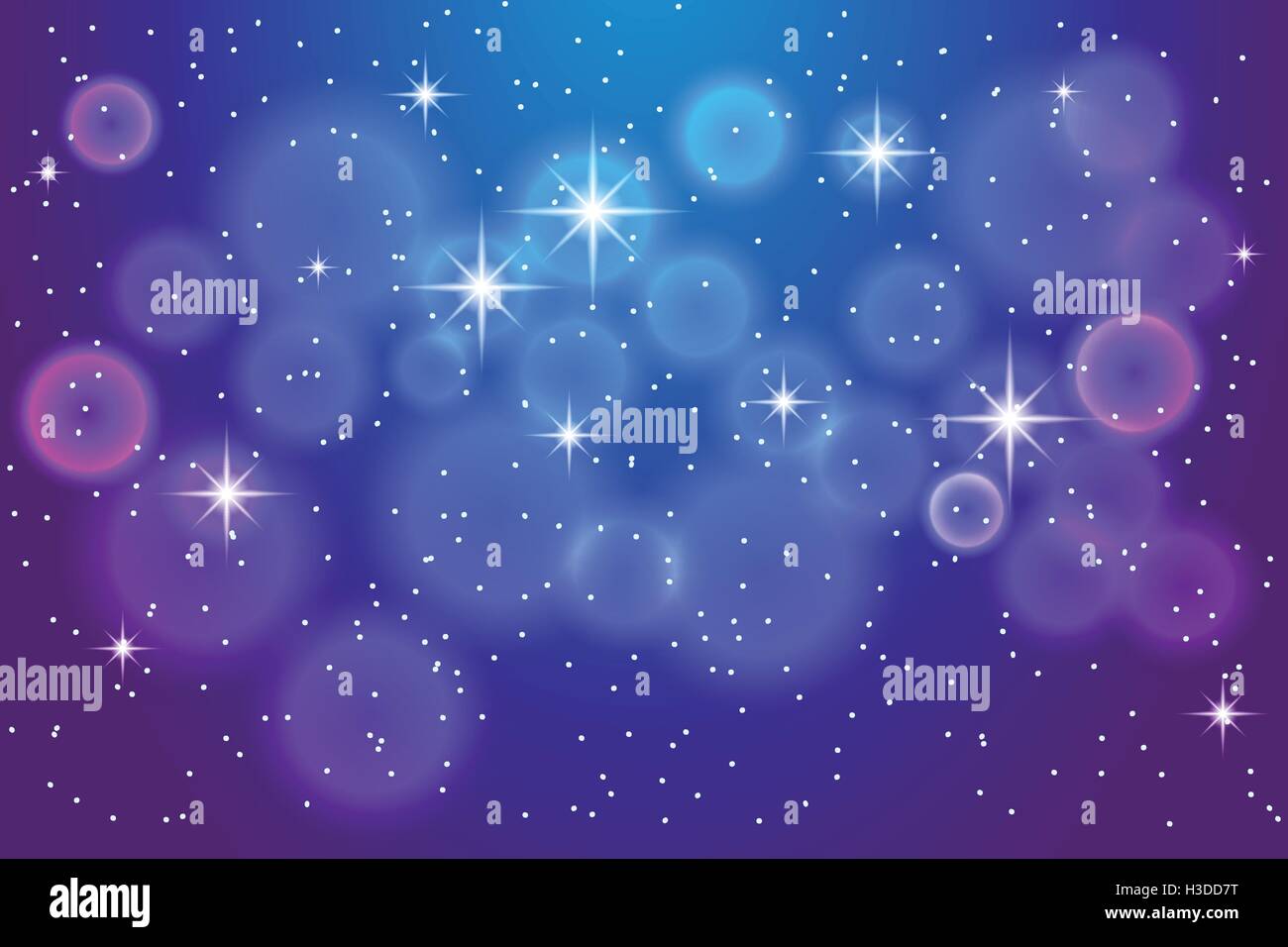 Abstract blue background with shining stars Stock Vector Image & Art ...