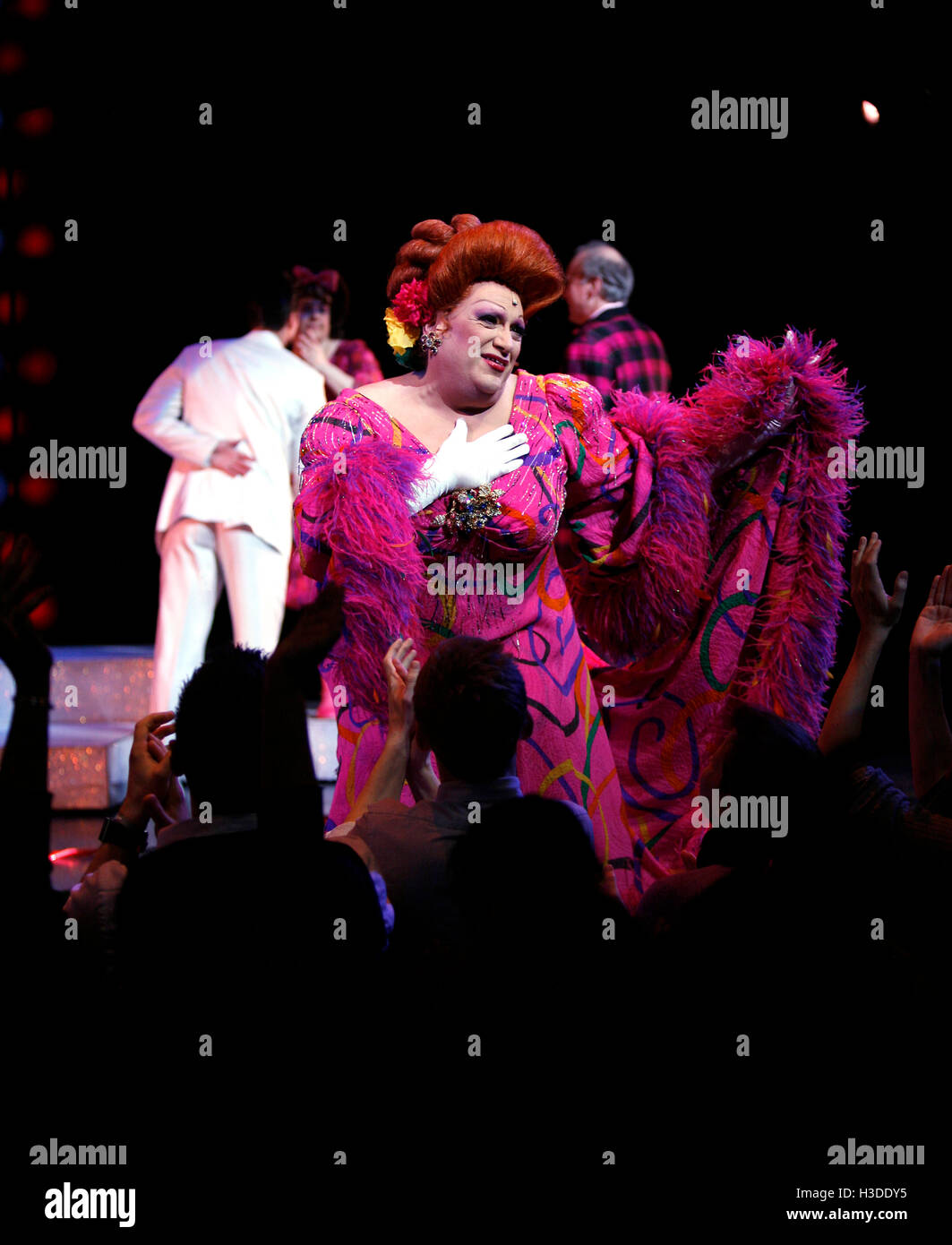 Harvey Fierstein during the final performance curtain call for